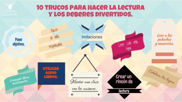 10 trucos para hacer la lectura y los deberes divertidos_Vamos creciendo