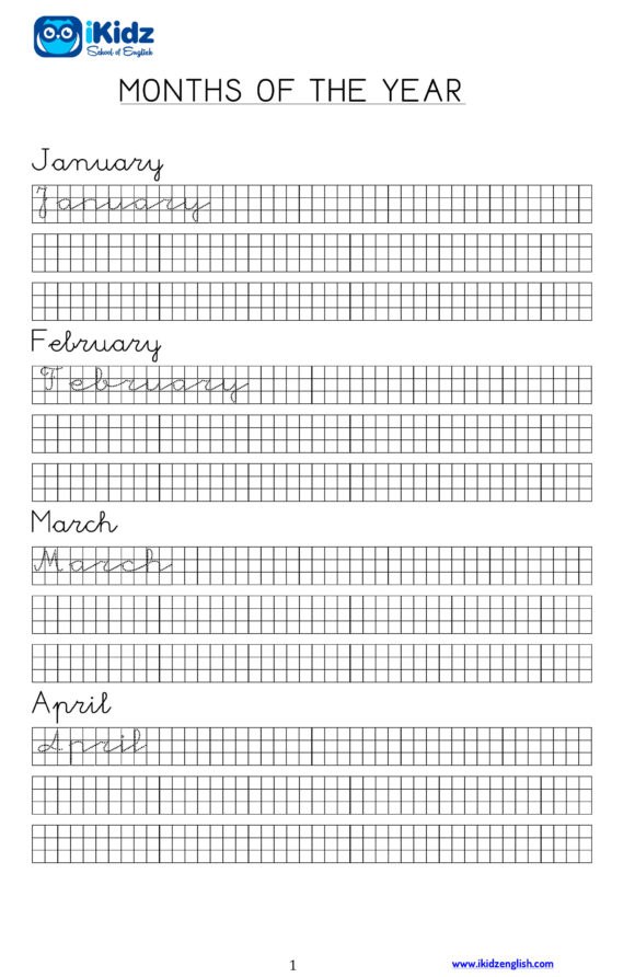 Microsoft Word - Months of the year.docx