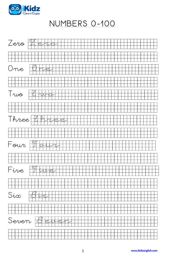 Microsoft Word - NUMBERS 0 - 100.docx